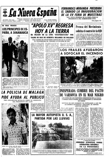 Portada Miércoles 4 de  de 1971
