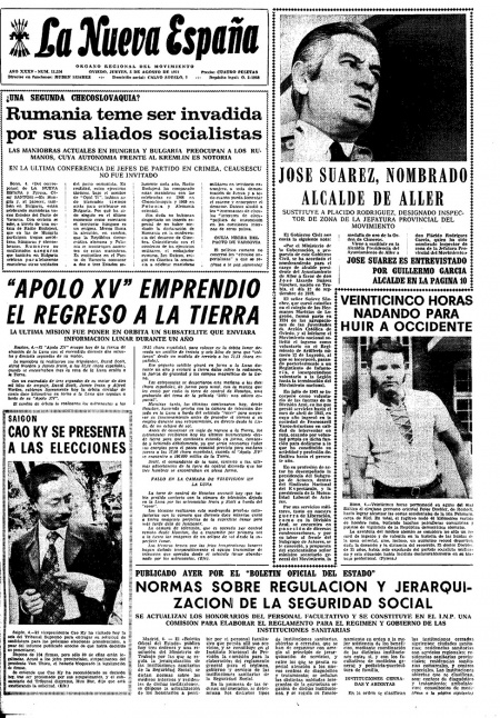 Portada Jueves 5 de  de 1971