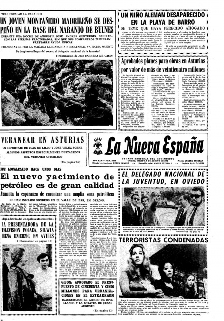 Portada Sábado 7 de  de 1971