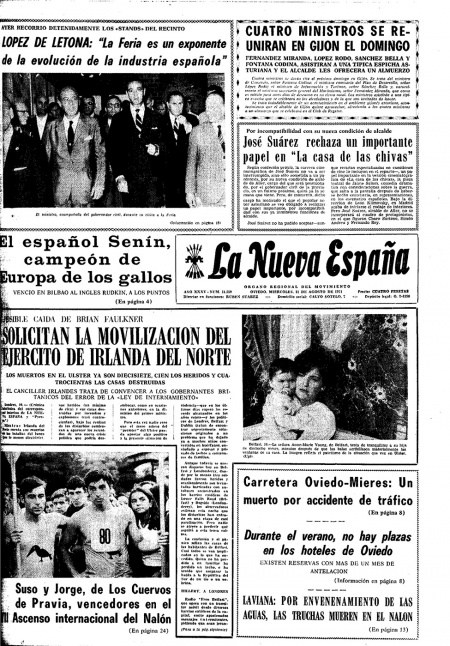 Portada Miércoles 11 de  de 1971