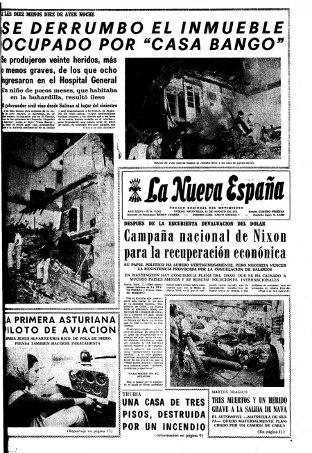 Portada Miércoles 18 de  de 1971