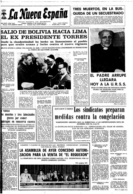 Portada Viernes 27 de  de 1971
