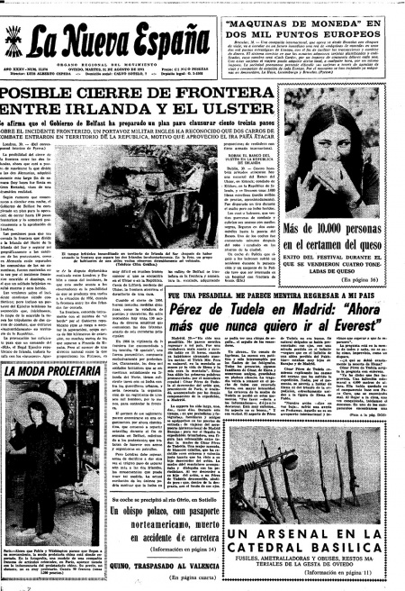 Portada Martes 31 de  de 1971