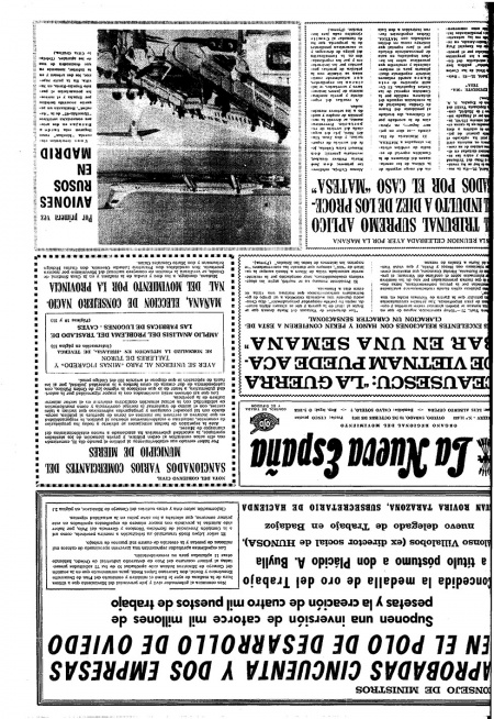 Portada Sábado 23 de Octubre de 1971