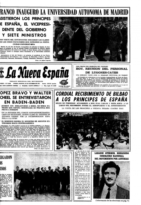 Portada Martes 26 de Octubre de 1971