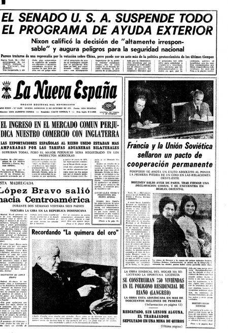 Portada Domingo 31 de Octubre de 1971