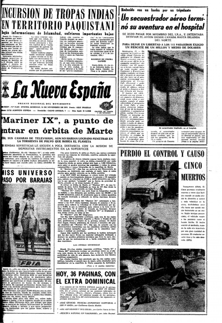 Portada Domingo 14 de Noviembre de 1971