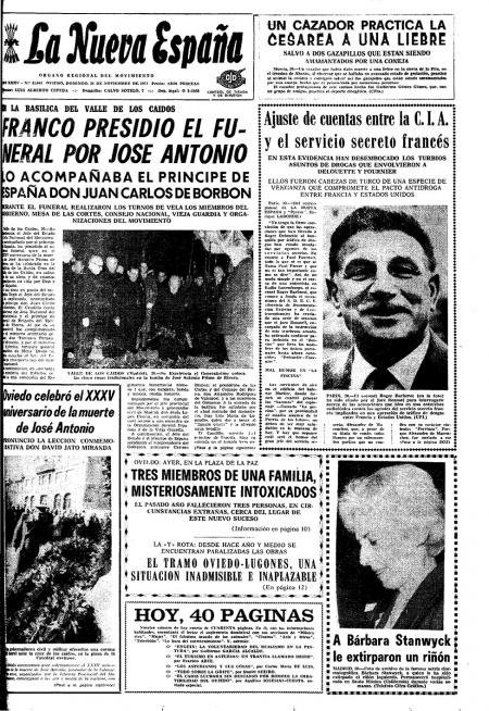 Portada Domingo 21 de Noviembre de 1971