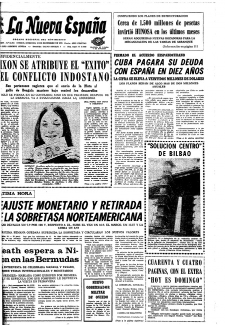 Portada Domingo 19 de Diciembre de 1971