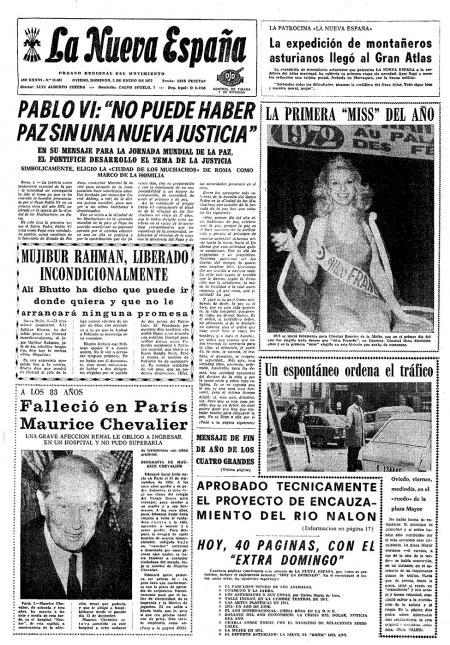 Portada Domingo 2 de  de 1972