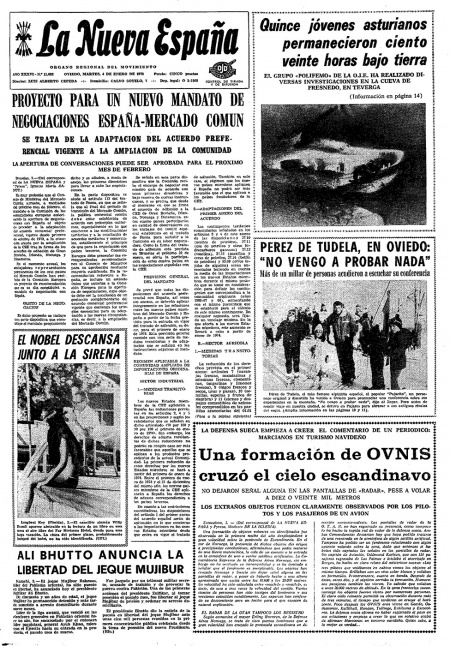 Portada Martes 4 de  de 1972
