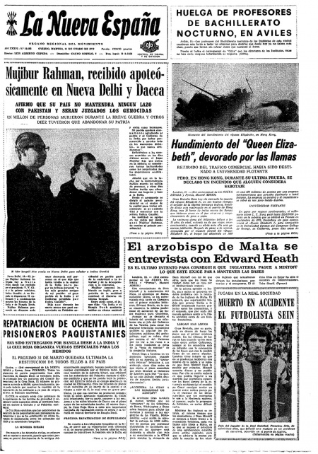 Portada Martes 11 de  de 1972