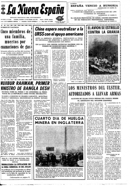 Portada Jueves 13 de  de 1972
