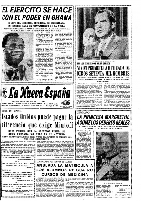 Portada Viernes 14 de  de 1972