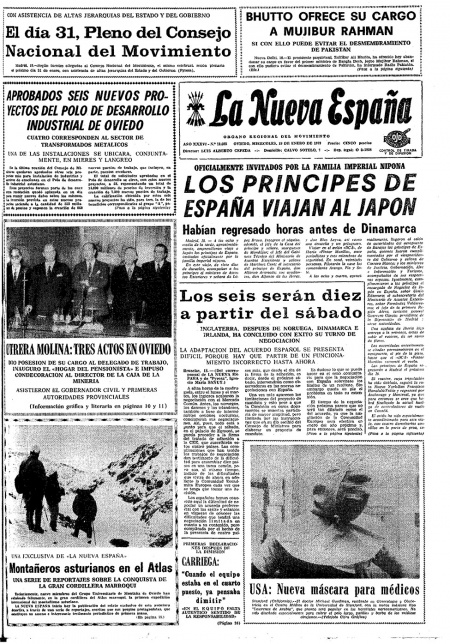 Portada Miércoles 19 de  de 1972
