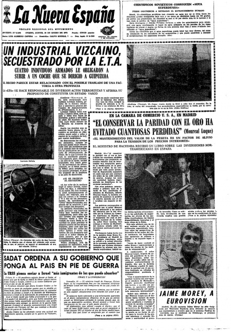 Portada Jueves 20 de  de 1972