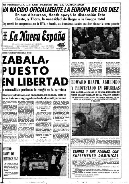 Portada Domingo 23 de  de 1972