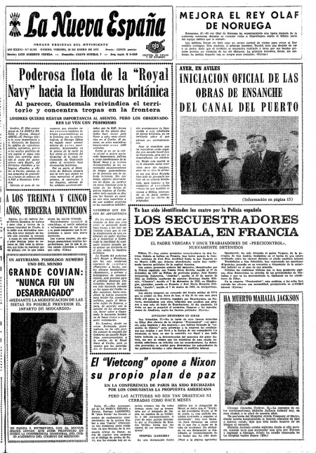 Portada Viernes 28 de  de 1972