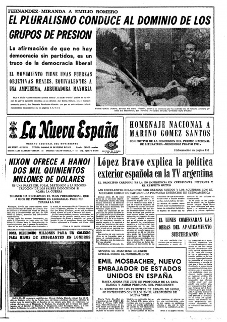 Portada Sábado 29 de  de 1972