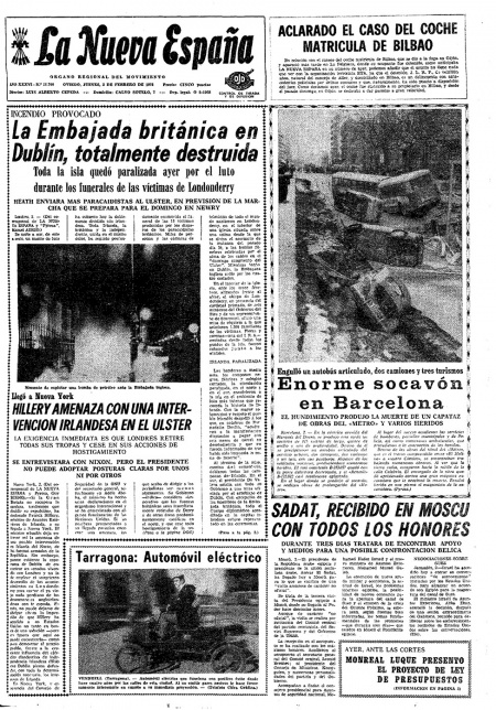 Portada Jueves 3 de  de 1972