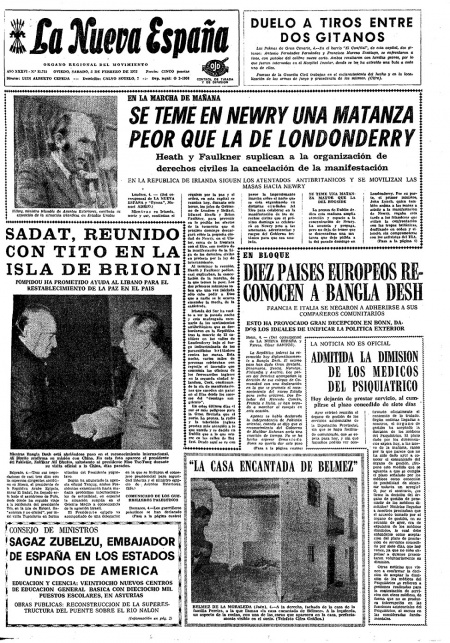 Portada Sábado 5 de  de 1972