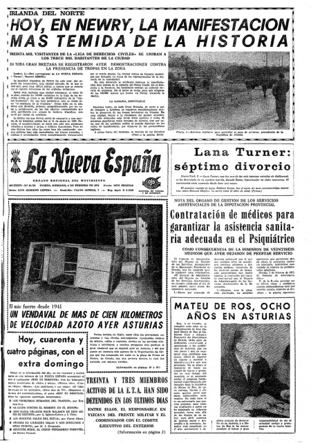 Portada Domingo 6 de  de 1972