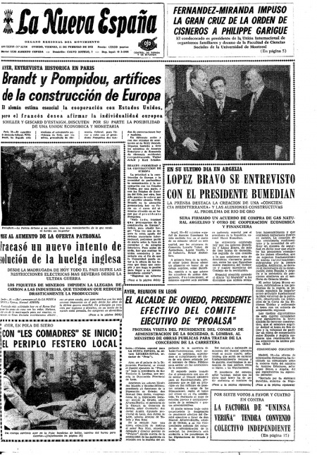 Portada Viernes 11 de  de 1972