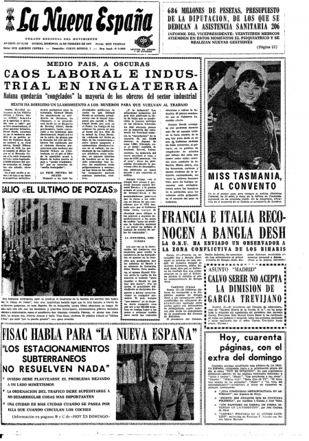 Portada Domingo 13 de  de 1972