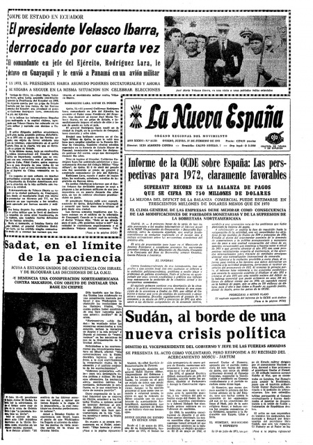 Portada Jueves 17 de  de 1972