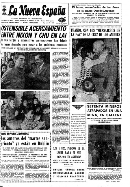 Portada Jueves 24 de  de 1972