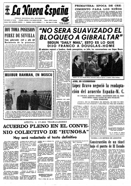 Portada Jueves 2 de  de 1972