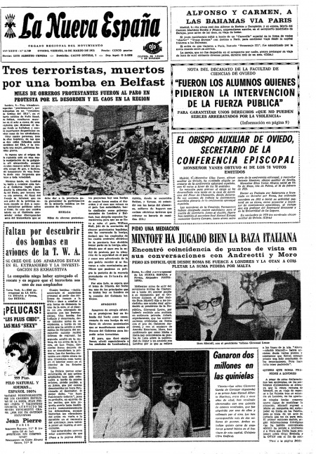 Portada Viernes 10 de  de 1972