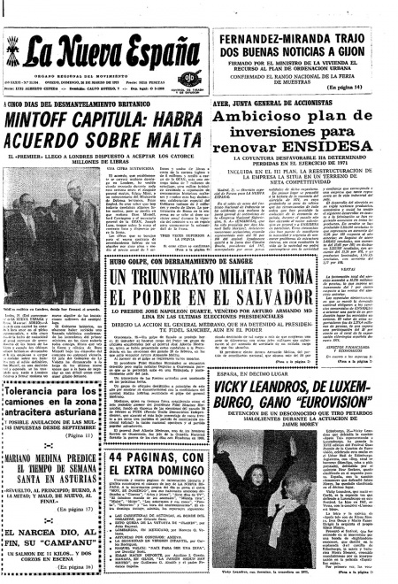 Portada Domingo 26 de  de 1972