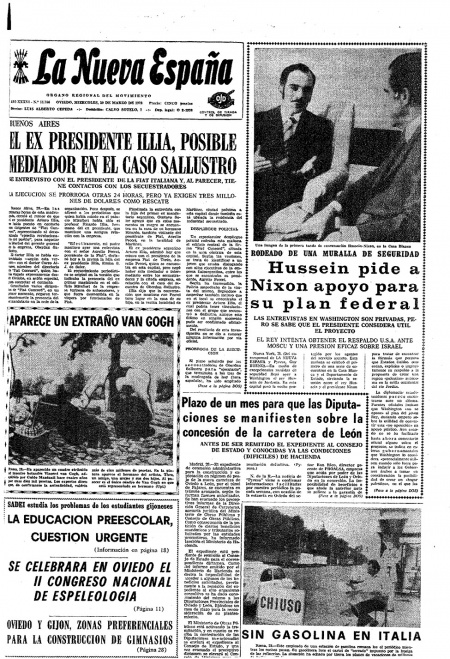 Portada Miércoles 29 de  de 1972