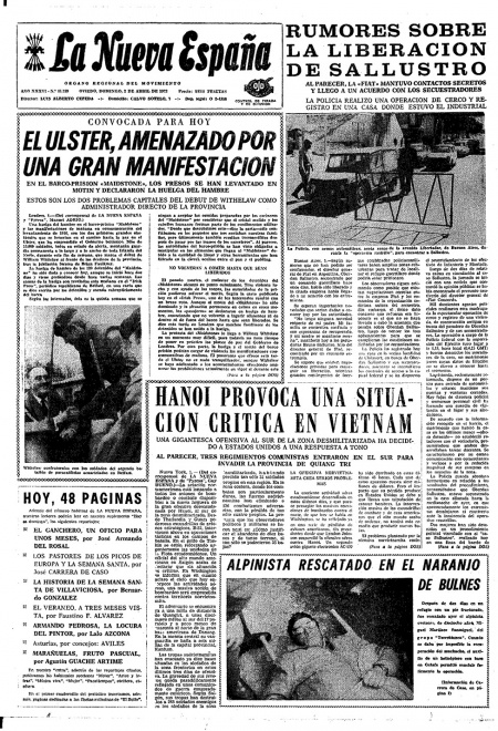 Portada Domingo 2 de  de 1972