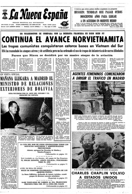 Portada Miércoles 5 de  de 1972
