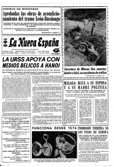 Portada Sábado 8 de  de 1972