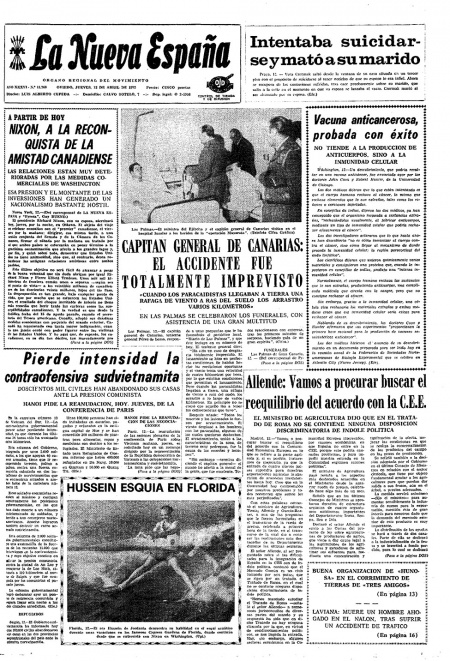 Portada Jueves 13 de  de 1972