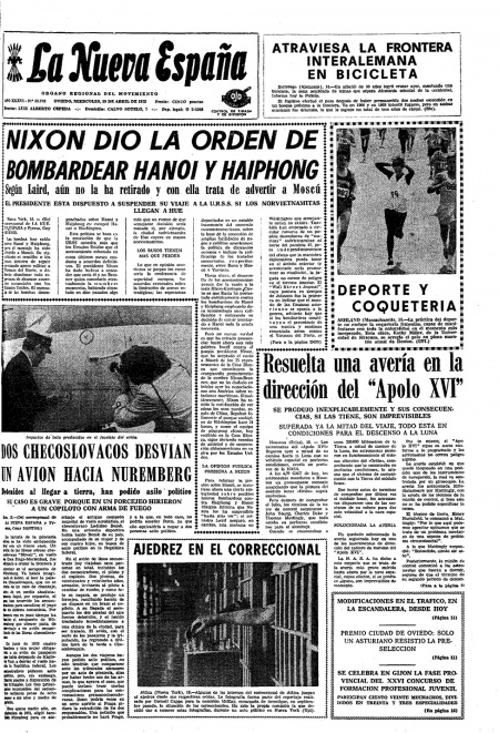 Portada Miércoles 19 de  de 1972