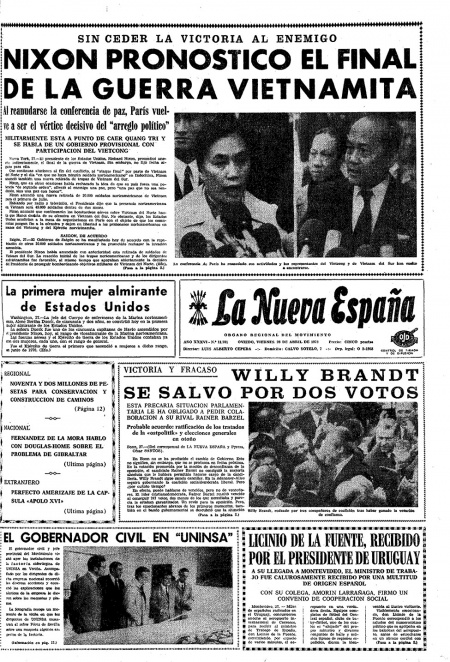 Portada Viernes 28 de  de 1972