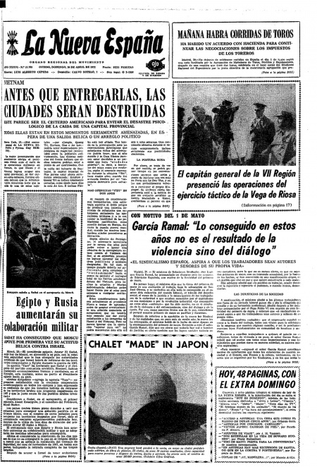 Portada Domingo 30 de  de 1972