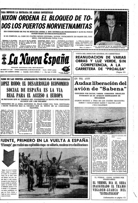 Portada Miércoles 10 de  de 1972