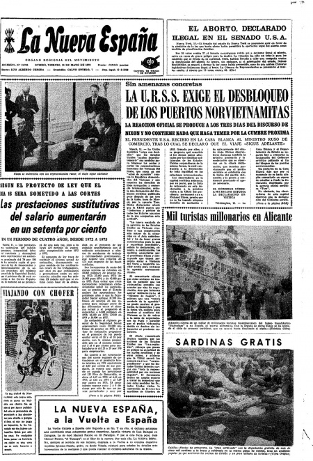 Portada Viernes 12 de  de 1972