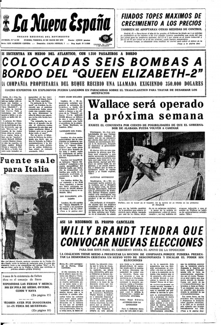 Portada Viernes 19 de  de 1972