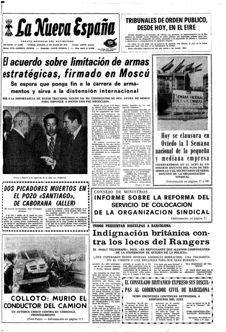 Portada Sábado 27 de  de 1972