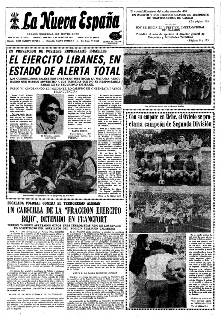 Portada Viernes 2 de  de 1972