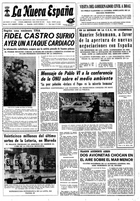 Portada Miércoles 7 de  de 1972