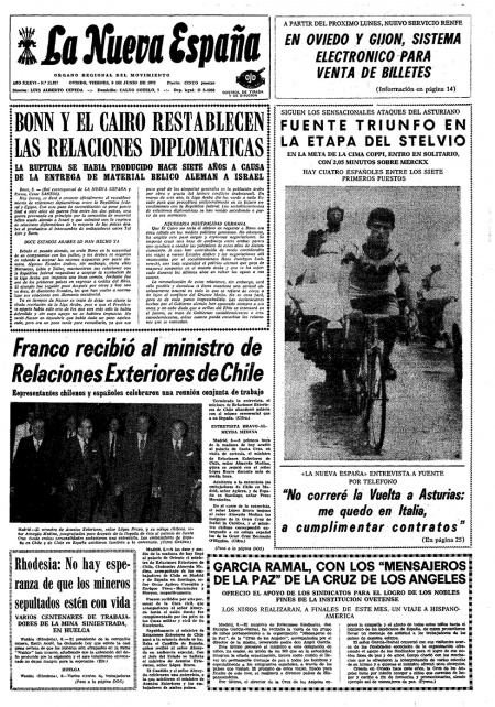 Portada Viernes 9 de  de 1972
