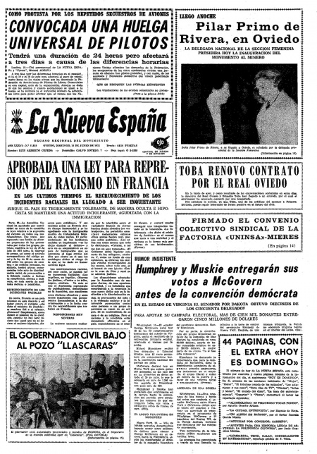 Portada Domingo 11 de  de 1972