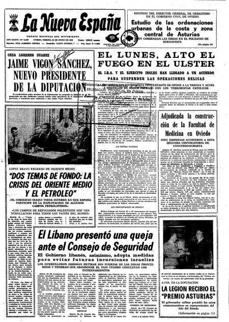 Portada Viernes 23 de  de 1972
